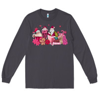 Smoke pink santa coffee Long Sleeve Tee - MaliasSmallBusiness