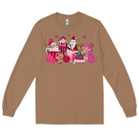 Toasted Coconut pink santa coffee Long Sleeve Tee - MaliasSmallBusiness