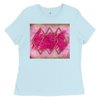 Baby Blue pink glitter Ladies Tee - JahusDesignShop