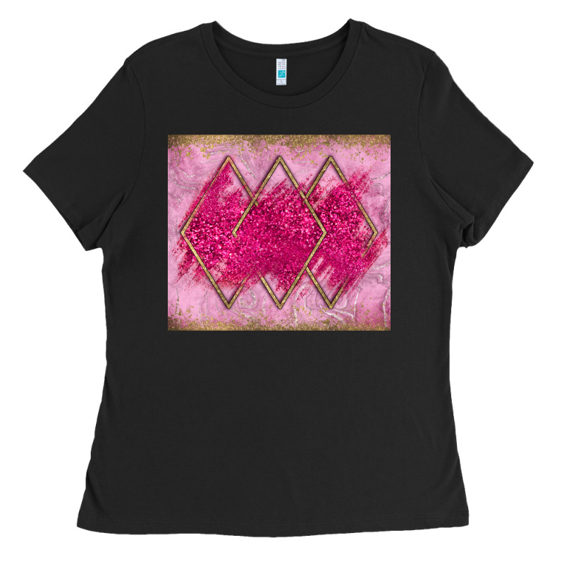 Pink Glitter Ladies Tee by JahusDesignShop | Teevron