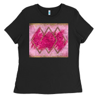 Black pink glitter Ladies Tee - JahusDesignShop