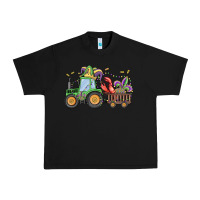 Black mardi gras tractor Urban Heavy Tee - MaliasSmallBusiness