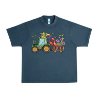 Midnight Navy mardi gras tractor Urban Heavy Tee - MaliasSmallBusiness