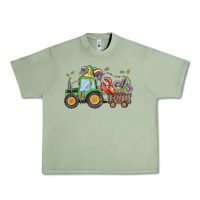 Oil Green mardi gras tractor Urban Heavy Tee - MaliasSmallBusiness