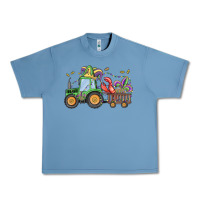 Pebble Blue mardi gras tractor Urban Heavy Tee - MaliasSmallBusiness