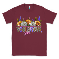 Burgundy you grow girl Classic Tee - NancyCooperArtShop