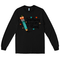 Black teaching i̇s a work of heart Long Sleeve Tee - JahusDesignShop