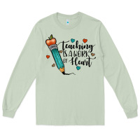Matcha teaching i̇s a work of heart Long Sleeve Tee - JahusDesignShop