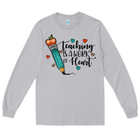 Moon Dust teaching i̇s a work of heart Long Sleeve Tee - JahusDesignShop
