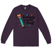Plum teaching i̇s a work of heart Long Sleeve Tee - JahusDesignShop