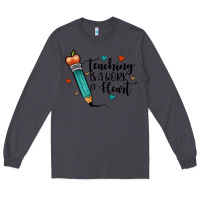 Smoke teaching i̇s a work of heart Long Sleeve Tee - JahusDesignShop