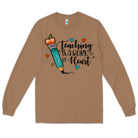 Toasted Coconut teaching i̇s a work of heart Long Sleeve Tee - JahusDesignShop