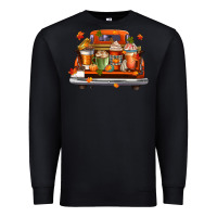Black coffee cups truck Premium Sweatshirt - CowGirlArtShop