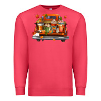 Cardinal coffee cups truck Premium Sweatshirt - CowGirlArtShop