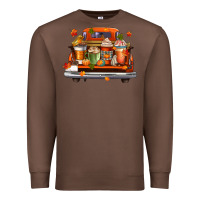 Chestnut coffee cups truck Premium Sweatshirt - CowGirlArtShop