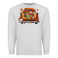 Dove Grey coffee cups truck Premium Sweatshirt - CowGirlArtShop