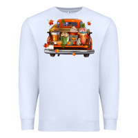 White coffee cups truck Premium Sweatshirt - CowGirlArtShop