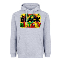 Heather Grey we are black history Heavyweight Hoodie - CowGirlArtShop