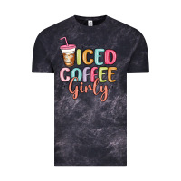 Cloud Black iced coffee girly Vintage Tee - MaliasSmallBusiness