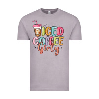 Vintage Zinc iced coffee girly Vintage Tee - MaliasSmallBusiness