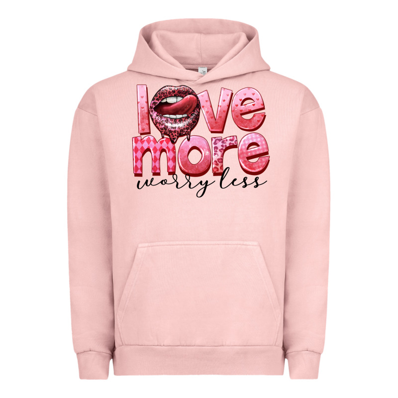 Love More Worry Less Urban Hoodie by FaDigitalArtStudio | Teevron