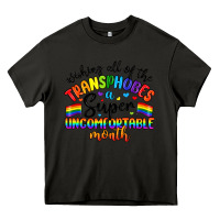 Asphalt wishing all of the transphobes uncomfortable month Heavy Core Tee - Artiststas