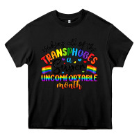 Black wishing all of the transphobes uncomfortable month Heavy Core Tee - Artiststas