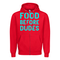 Red Food Before Dudes Zipper Hoodie - Bettercallsaul