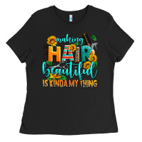 Black making hair beautiful is kinda my thing Ladies Tee - AdoDesignShop