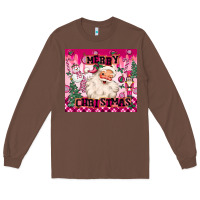 Chestnut merry pink christmas santa Long Sleeve Tee - MaliasSmallBusiness