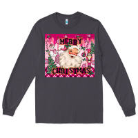 Smoke merry pink christmas santa Long Sleeve Tee - MaliasSmallBusiness