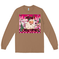Toasted Coconut merry pink christmas santa Long Sleeve Tee - MaliasSmallBusiness