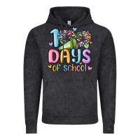 Vintage Black 100 days of school cheer Vintage Hoodie - MaliasSmallBusiness
