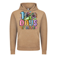 Vintage Coffee 100 days of school cheer Vintage Hoodie - MaliasSmallBusiness