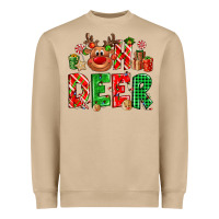 Mushroom Oh deer Reindeer Heavyweight Sweatshirt - NancyCooperArtShop