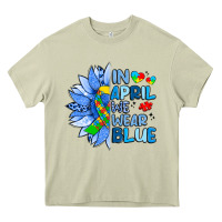 Mossy in april we wear blue sunflower Heavy Core Tee - Artiststas