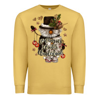 Antique Gold walking in a winter wonderland Premium Sweatshirt - CowGirlArtShop