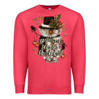Cardinal walking in a winter wonderland Premium Sweatshirt - CowGirlArtShop