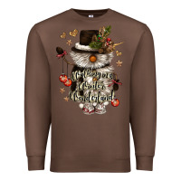 Chestnut walking in a winter wonderland Premium Sweatshirt - CowGirlArtShop