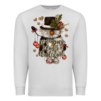 Dove Grey walking in a winter wonderland Premium Sweatshirt - CowGirlArtShop