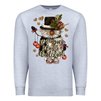 Heather Grey walking in a winter wonderland Premium Sweatshirt - CowGirlArtShop