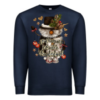 Navy walking in a winter wonderland Premium Sweatshirt - CowGirlArtShop