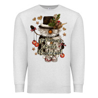 Oatmeal Heather walking in a winter wonderland Premium Sweatshirt - CowGirlArtShop