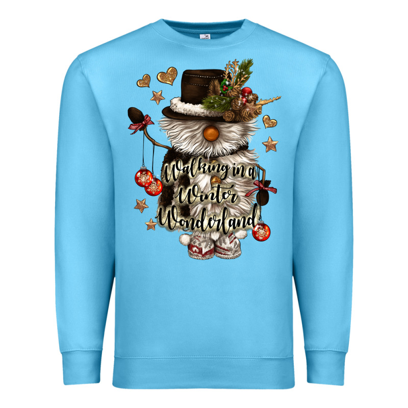 Walking In A Winter Wonderland Premium Sweatshirt by CowGirlArtShop | Teevron