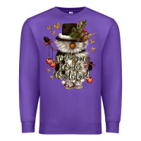 Purple walking in a winter wonderland Premium Sweatshirt - CowGirlArtShop