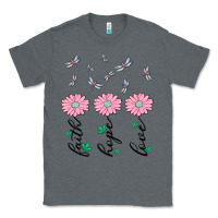 Charcoal Heather faith hope love Classic Tee - MaliasSmallBusiness