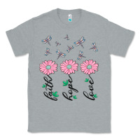 Heather Grey faith hope love Classic Tee - MaliasSmallBusiness