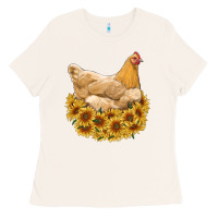Bone chicken with sunflowers Ladies Tee - RanaPortraitStore