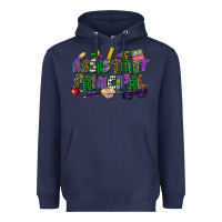 Navy assistant principal mardi gras Heavyweight Hoodie - CowGirlArtShop