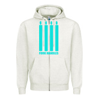Oatmeal Heather fork handles Zipper Hoodie - Bettercallsaul